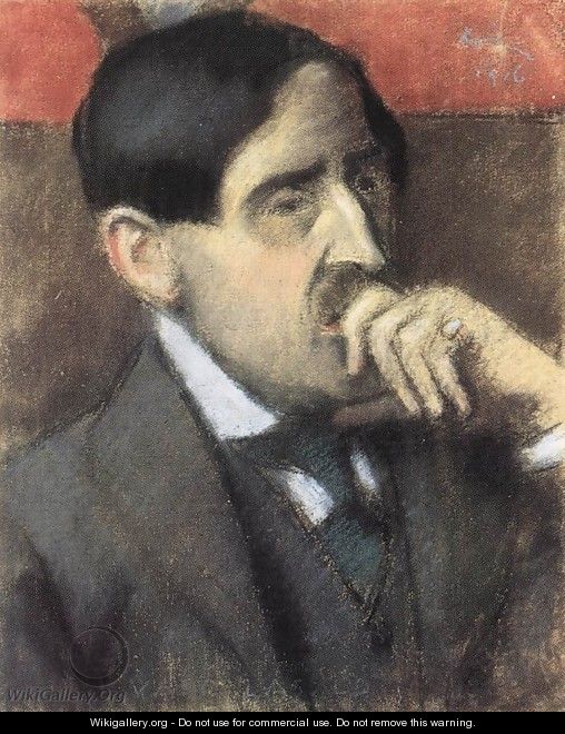 Portrait of Laszlo Vago 1916 - Jozsef Rippl-Ronai
