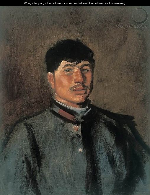 Portrait of a Young Soldier 1914-15 - Laszlo Mednyanszky