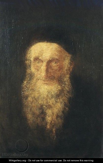 Old Rabbi c. 1900 - Laszlo Mednyanszky