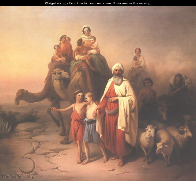 Abrahams Journey from Ur to Canaan 1850 - Jozsef Molnar