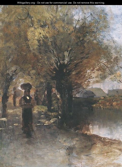 At the Brook 1883-85 - Geza Meszoly