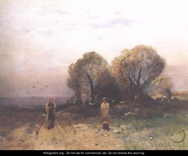 End of Village 1875 - Geza Meszoly