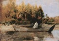 In the Boat 1870s - Geza Meszoly