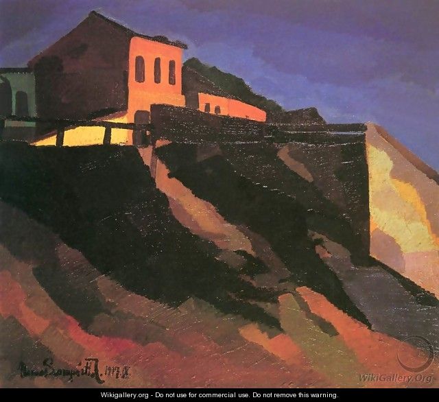 Landscape View of Horgony Street 1917 - Jozsef Nemes Lamperth