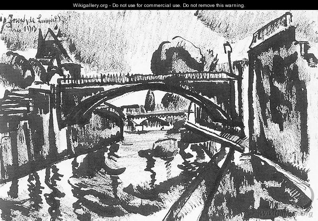 Bridge over the Seine 1913 - Jozsef Nemes Lamperth