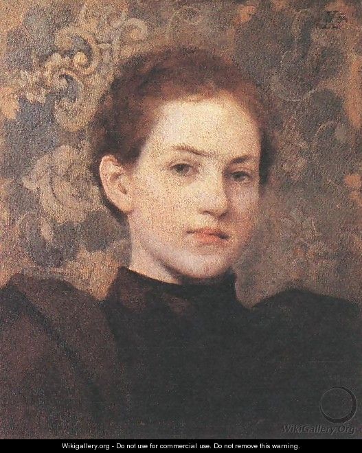 Portrait of Kriesch Laura 1894 - Aladar Korosfoi-Kriesch