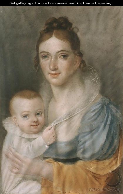 The Wife of the Artist and her Child 1814 - Samuel Kiss