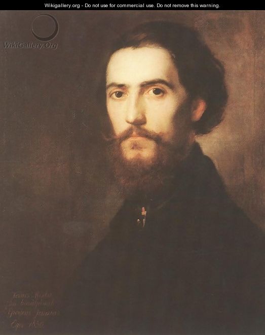Self-portrait 1850 - Mihaly Kovacs