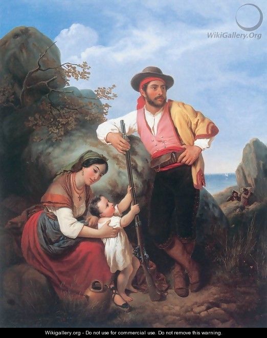 Resting Family 1850 - Mihaly Kovacs