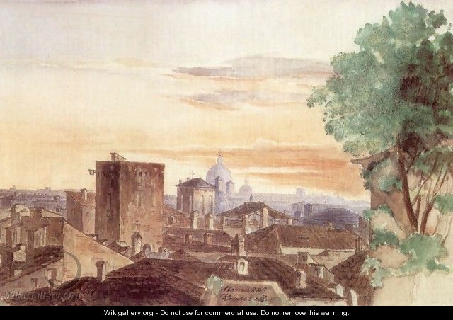 Rome at Dusk 1843 - Mihaly Kovacs