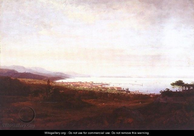 View of Fiume 1882 - Antal Ligeti