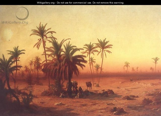 Oasis in the Desert 1862 - Antal Ligeti