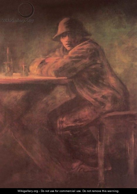 In the Tavern after 1898 - Laszlo Mednyanszky