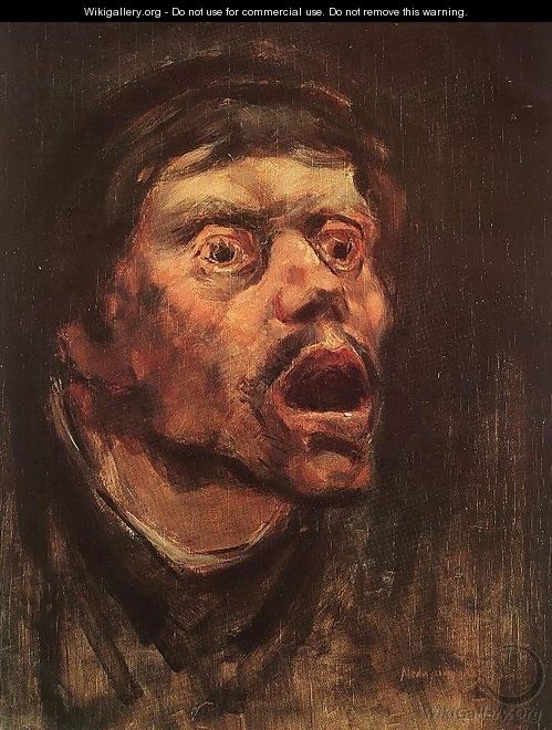 Head of a Tramp c. 1896 - Laszlo Mednyanszky