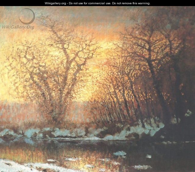 Thawing of Snow 1896-99 - Laszlo Mednyanszky