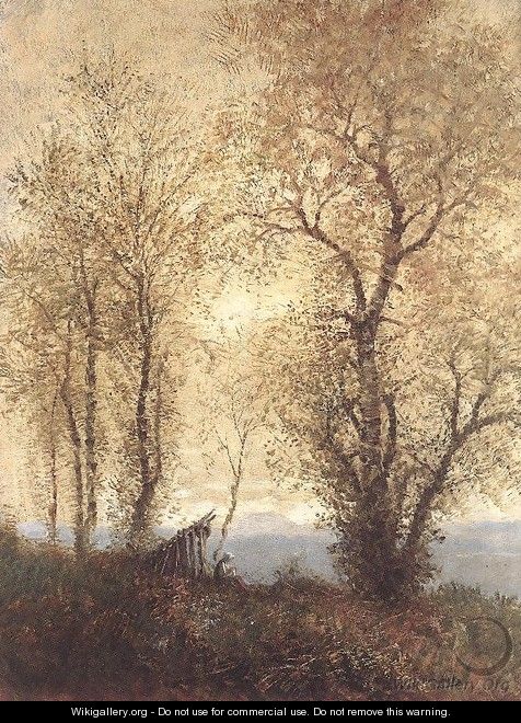Landscape at Autumn 1890s - Laszlo Mednyanszky