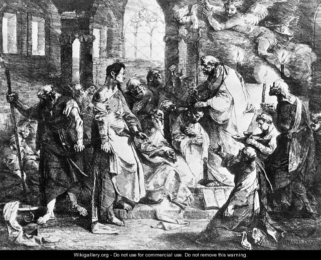 Peter Blessing the Apostles c. 1784 - Franz Anton Maulbertsch