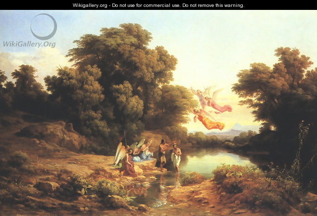 The Baptism of Christ in the River Jordan 1840-41 - Károly, the Elder Markó