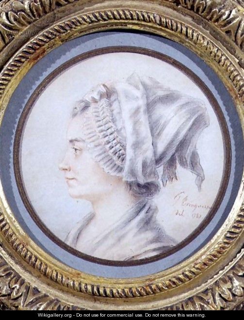 Portrait of a woman, said to be Constanze, Mozarts wife, 1787 - Joseph Trinquesse