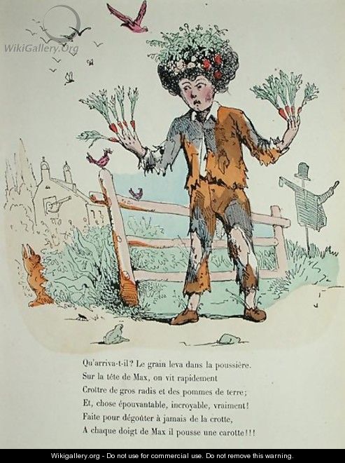 The Child who Never Washes, illustration for Les Defauts Horribles, 1862 - Louis de Ratisbonne Trim