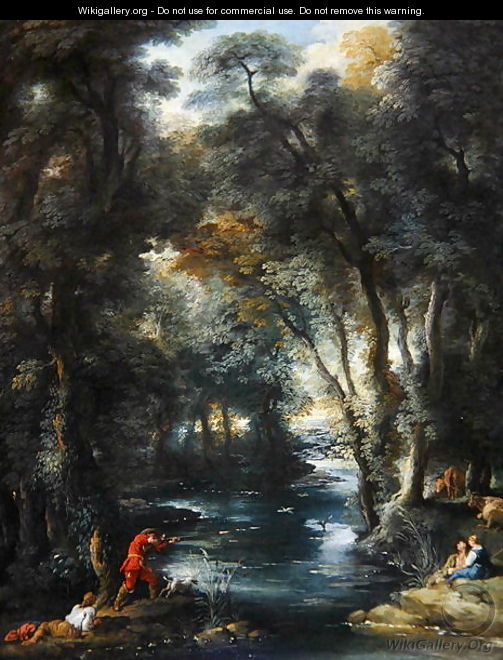 Duck Shooting in a wood, 1730 - Jean François de Troy