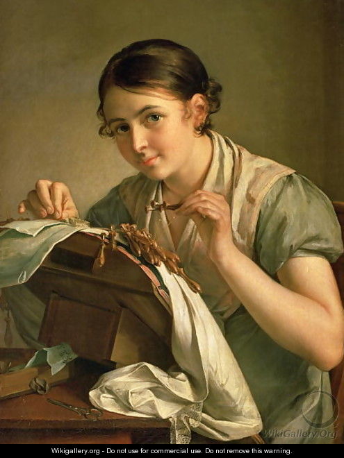 The Lacemaker, 1823 - Vasili Andreevich Tropinin