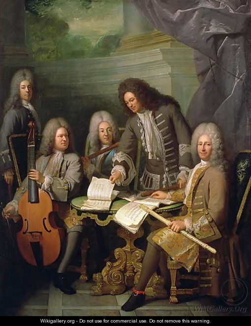 La Barre and Other Musicians, c.1710 - Robert Tournieres