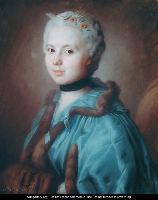 Portrait of Madame Hovyn de Tranchere - Maurice Quentin de La Tour