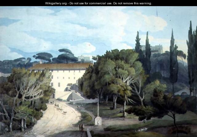 The Convent of St. Eufebio, near Naples (commonly known as St. Efremo) - Francis Towne