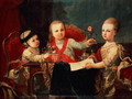 Three Princes, Children of Charles III - Francisco de la Traverse