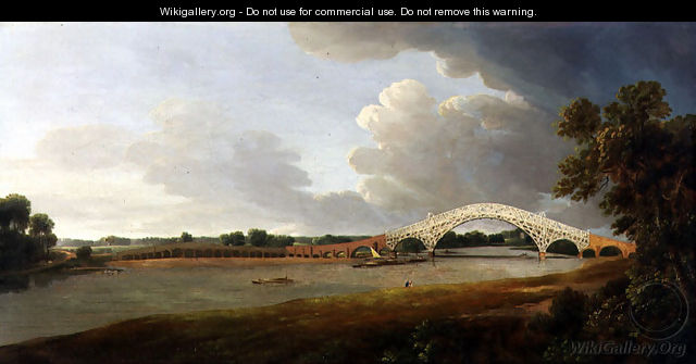 Old Walton Bridge, 1785 - Francis Towne