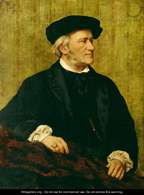 Portrait of Richard Wagner 1813-83 1883 - Giuseppe Tivoli