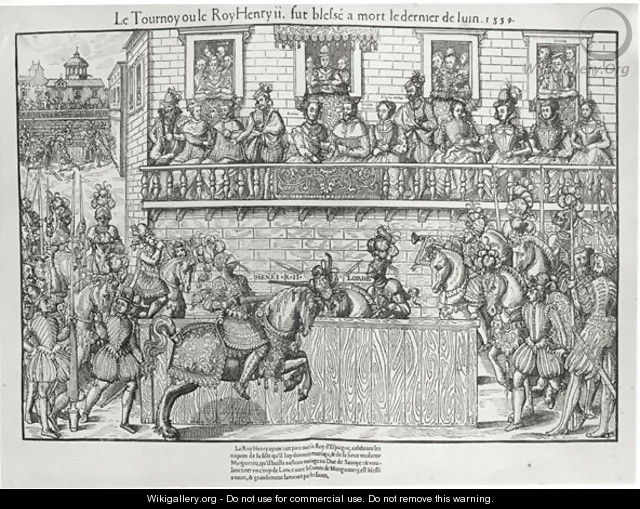 Tournament where Henri II Received a Fatal Wound, 30th June 1559 - Jacques Tortorel