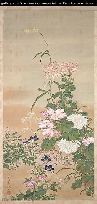 Flowers of autumn - Abe Kan Torin