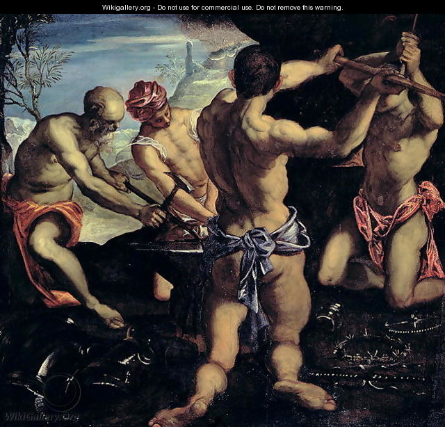Vulcans Forge - Jacopo Tintoretto (Robusti)