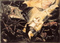 St. Catherine endures the torture of the wheel - Jacopo Tintoretto (Robusti)