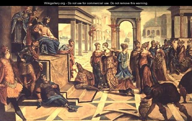 Solomon and the Queen of Sheba - Jacopo Tintoretto (Robusti)