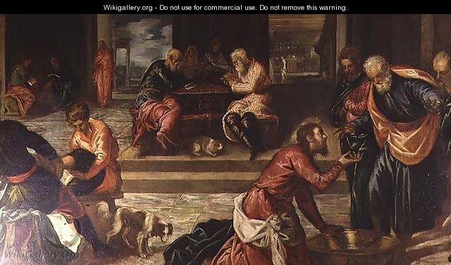 Christ Washing the Feet of the Disciples 2 - Jacopo Tintoretto (Robusti)