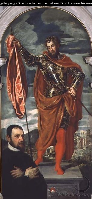 St. Demetrius and a Donor from the Ghisi Family - Jacopo Tintoretto (Robusti)