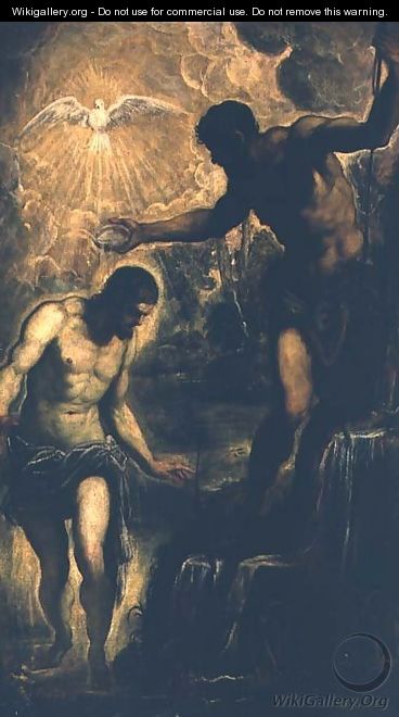 The Baptism of Christ - Jacopo Tintoretto (Robusti)