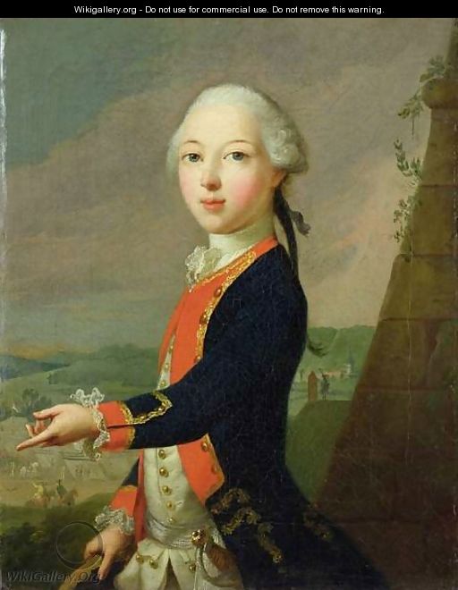 Landgrave Carl as a Child - Johann Heinrich The Elder Tischbein