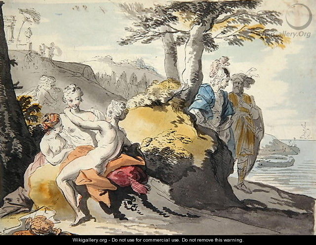 Telemachus and Mentor on Cyprus - Johann Heinrich The Elder Tischbein