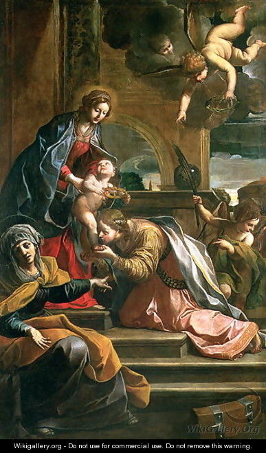 The Mystic Marriage of St. Catherine - Alessandro Tiarini