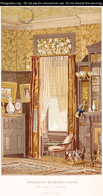 Morning Room 1881, by Tiffany, Charles Louis from C Harrisons Womans Handiwork in Modern Homes New York 1881 - Charles Louis Tiffany