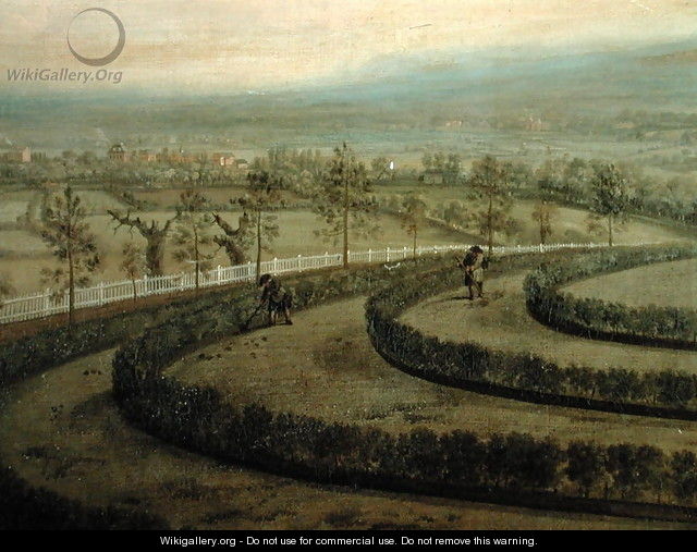 View of Knowsley Park from the Riding Hill Summer House, looking towards Prescot - Peter Tillemans