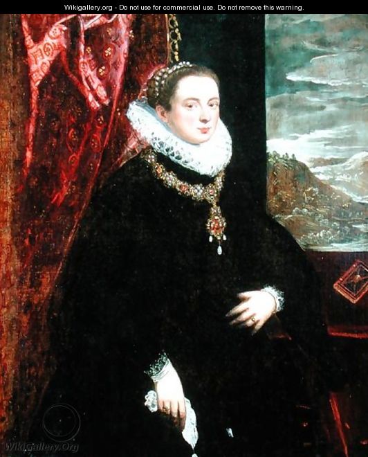 Portrait of a Lady in Black - Domenico Tintoretto (Robusti)