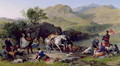 Crossing a Highland Loch, 1858 - Jacob Thompson