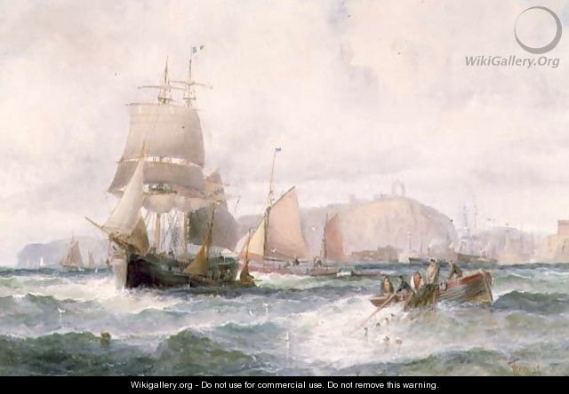 Shipping off a Coastline - William A. Thornley or Thornbery