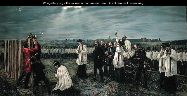 Execution of Hungarian Officers by the Austrians at Arad, Hungary on 6th October 1849, 1893 - Janos Thorma
