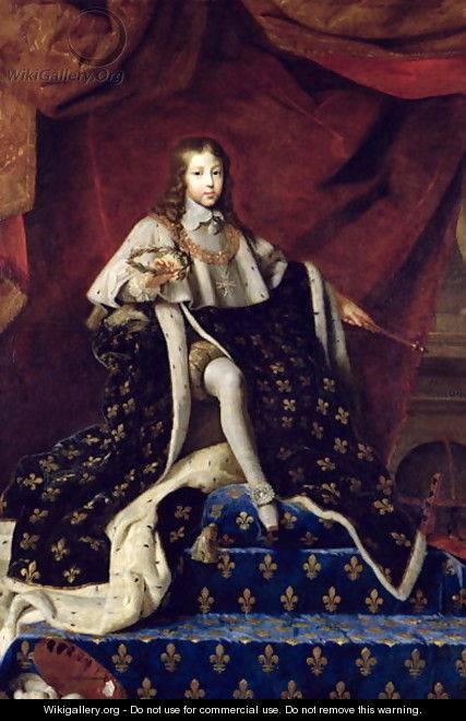 Portrait of Louis XIV 1638-1715 aged 10, 1648 - Henri Testelin